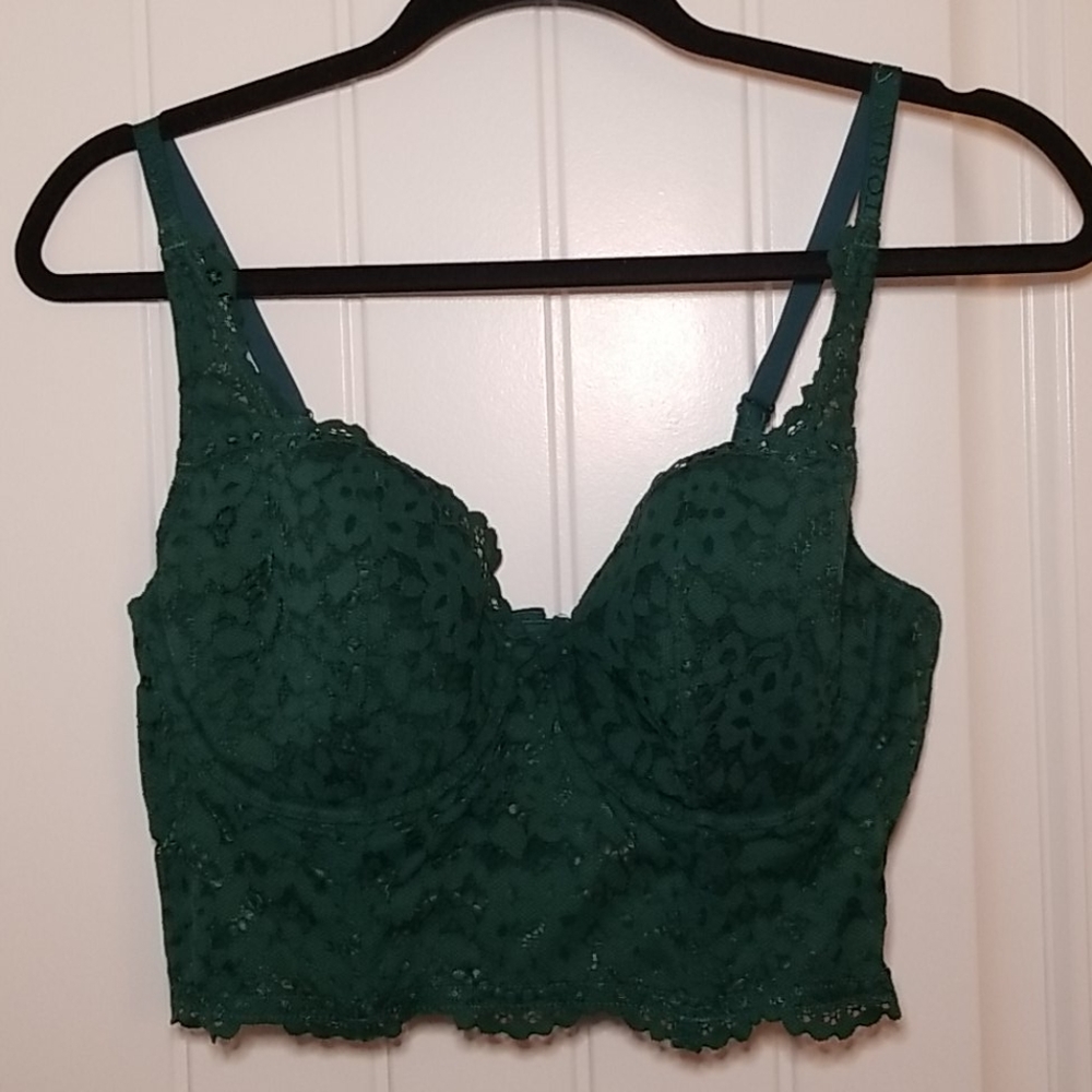 Victoria's Secret Bralette, 38C, Green